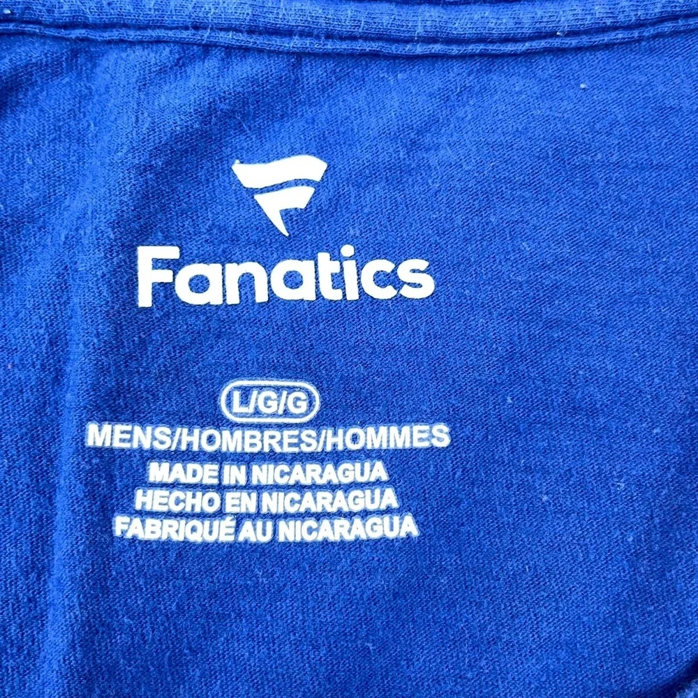 Fanatics Shirt Men L Blue St. Louis Blues NHL Ice Hockey Western Conference 2019